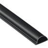 D-Line 1M3015B, Passacavi, Canalina Passacavi, Tubo Passacavi, Canalina Copricavi, Canalina Passacavi Pavimento - 30 x 15 mm - 1 m Lunghezza - Nero