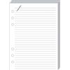 Quo Vadis - Ricambio Organizzatore - Fogli per app bi T17-10x17 cm - Carta Clairefontaine Bianca - Prodotto in Francia