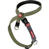 EzyDog Anti-tiro Imbracatura per Cani - Crosscheck Imbracatura per Cani per Cani Piccoli, Medi e Grandi, Accessorio per Addestramento Cani, Riflettente, Taglia Regolabile (XS, Verde)