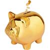 XSQD Salvadanaio a Forma di Maialino, Ceramiche Riutilizzabili per Vacanze, Digitale, Piggybank per Banconote, Decorare, Regalo per Bambini a Natale e Compleanni