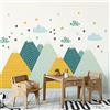 Ambiance Sticker Ambiance - Adesivo da parete per bambini, decorazione gigante, stile scandinavo, per camera dei bambini, 55 x 110 cm, 1 pezzo