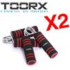 TOORX KIT RISPARMIO TOORX con 2 coppie di hand grips con impugnatura 'soft touch', colore nero-rosso-cromo