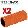 TOORX PROFESSIONAL LINE KIT RISPARMIO TOORX con 2 Rulli per massaggio ed allenamento yoga 33 cm x Ø 14 cm