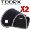 TOORX KIT RISPARMIO TOORX con 2 Polsiere Stabilizzanti Regolabili in neoprene, taglia Unica