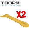 TOORX PROFESSIONAL LINE KIT RISPARMIO TOORX con 2 Power Band elastico di resistenza ad anello 2080 x 4.5 x 6,4 mm - Resistenza Leggera