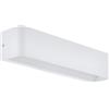 Eglo LED Lampada da Parete Sania 4, Applique 1 fiamma, Design minimalista, Faretto da interno in alluminio, Lampada soggiorno, Lampada corridoio bianca, L 36,5 cm