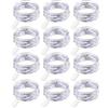 TIYUPA 12 Pezzi Micro LED Luci Stringa a Batteria, 20 LEDs Lampada a Fili di Rame, 2M Mini Ghirlanda Luminosa Lucine per Vacanza Nozze Festa Natale Fai da te Esterni e Interni Decorazion, Bianco Freddo