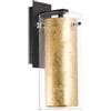 Eglo Pinto Gold Lampada da Parete, 40 W, Nero