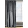Eurofirany ROSA Tenda in Velluto con Fettuccia Arricciatenda - 1 Unità, Soffice, Pannello, Drappo Classico, Glamour, Elegante, Soggiorno, Camera da Letto, 290 g/m2, 140x270 cm, Grigio Grafite