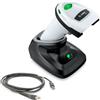 Zebra DS2278 - Scanner imager BT, 1D, 2D, multi-interfaccia, kit con culla e cavo USB, colore bianco.