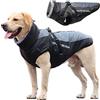 TVMALL Cappotto Impermeabile per Cani - Giacca Invernale Calda Sport all'Aria Aperta, Tuta da Sci per Animali, Gilet Riflettente Antivento per Cani Grandi Media, Con Imbracatura Rimovibile