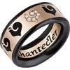Chantecler Anello Carousèl oro rosa, diamanti e smalto nero