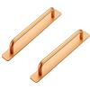 CcHhyyt Maniglie autoadesive in alluminio per armadio, camera da letto, bagno, cucina, mobili da cucina, 2 pezzi (170 mm, oro rosa)