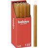 Bolsius Candele a colonna affusolate - Giallo - Confezione da 16 - Lunga durata di 13 ore - Candela per la casa - Decorazione d'interni - Non profumate - Cera vegana naturale - 27 x 2,3 cm