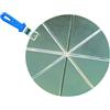 GI.METAL Vassoio alluminio 8 porzioni Ø cm 45 manico ricambiabile