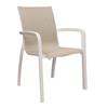 GROSFILLEX Offerta Sunset poltrona struttura bianco ghiacciaio telo beige chiné t33 (minimo 16 pezzi)