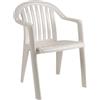 GROSFILLEX Miami poltroncina bianco schienale basso (minimo 50 pezzi)