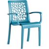 GROSFILLEX Offerta Tulipe poltrona blu mineral (blu petrolio) (minimo 16 pezzi)