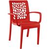 GROSFILLEX Offerta Tulipe poltrona rosso architetturale (minimo 16 pezzi)