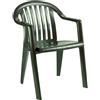 GROSFILLEX Miami poltroncina verde amazzonia schienale basso (minimo 50 pezzi)