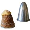 OGGETTISTICA LIOTTI Forma sfogliatella misura interna Ø cm 6x9h in alluminio