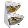 APS Offerta limitata! Multi distributore inox a 2 piani cm 19x24x28h