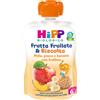 HiPP Frutta Frullata & Biscotto Mela Pesca e Banana con Frollino, 90g