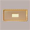 ALCAS 25 Pz Vassoio Rettangolare Medoro Oro Plastica Rigido 15x20 Alcas