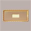 ALCAS 25 Pz Vassoio Rettangolare Medoro Oro Plastica Rigido 15x25 Alcas