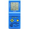 HLF Console di gioco in mattoni a grande schermo da 3,5 pollici gioco di blocchi di costruzione gioco di corse / carri armati 23 giochi classici puzzle nostalgici integrati (Blu)