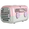 UNITED PETS A.U.T.O. - Trasportino Rigido per Cani e Gatti, di Design, Made in Italy, Rosa/Grigio Tortora, Incluso Tappetino Igienico, 51x37x33cm, Trasportino da Viaggio