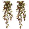 TIANLIN Set di 2 Pianta Finta Cadente, 80cm/2,62ft Piante Finte Cadenti per Matrimonio Casa Camino Festa Natale Decorazioni Autunnali