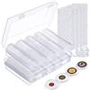 MATANA - 200 Pezzi Capsule di Monete (33mm) con 200 Guarnizioni in Schiuma EVA e 2 Scatole Porta Monete di Collezione
