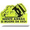 Adesivo FIAT PANDA Sticker Divertente Auto Lunotto Cofano Finestrino Specchietti