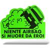 Adesivo FIAT PANDA Sticker Divertente Auto Lunotto Cofano Finestrino Specchietti