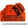 Adesivo FIAT PANDA Sticker Divertente Auto Lunotto Cofano Finestrino Specchietti