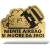 Adesivo FIAT PANDA Sticker Divertente Auto Lunotto Cofano Finestrino Specchietti