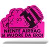 Adesivo FIAT PANDA Sticker Divertente Auto Lunotto Cofano Finestrino Specchietti