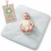 roba Coprimaterasso con Angoli per Fasciatoio Lil Planet, Certificato GOTS, 75 x 85 cm, Cotone Organico, in Spugna, Pois, Traspirante, Lavabile, Idrorepellente, Azzurro