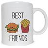 thedifferent Tazza Mug Best Friend Menu - Tazza in Ceramica Thè/Latte - Idea Regalo