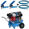 Campagnola MC 660 - Motocompressore a scoppio motore benzina Honda GX270 + 2 abbacchiatori