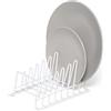 simplywire - Rastrelliera per Piatti/Scolapiatti - Organizer per Credenze da Cucina - Bianco - Piccolo