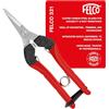 FELCO 321 Forbici da Raccolta e Rifinitura, Lame Cromate Dritte 177mm, Capacità di Taglio 8mm, Ammortizzatori, Mano Destra e Sinistra, Leggere 109g