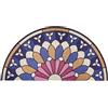 Chrasy Semicircolare Zerbino Zerbino Antiscivolo Mezzaluna Porta D'ingresso Materiale in PVC Tappeti per Interni ed Esterni per porta d'ingresso - 40x80cm