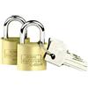 Burg-Wächter Duo 222 30 SB Lucchetti, Ottone, Set di 2 Pezzi