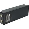 vhbw batteria compatibile con Scanreco BS590, 960, 16131, 790, Cifa, 592, 590 Radiocomando Industriale, Telecomando (2000mAh, 7,2V, NiMH) - Nero