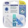 CHICCO (ARTSANA SPA) Chicco gommotto Phisyoforma silicone 2-6 mesi - Confezione 2 ciucci