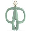 Matchstick Monkey, Original Teether & Gel Applicator, Antimicrobial Silicone Teething Toys for Baby, Easy to Grip, BPA Free, 3 Months Old+, 10.5 cm, Mint Green Monkey