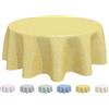 Home Direct Tovaglia in Tela Cerata plastificata,Tovaglia da Tavola in PVC, Rotonda 160cm gialla