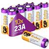 GP 23A 12V - Set da 10 Batterie | GP Extra | Pile Alcaline Specialistiche MN21 / A23 / 23AE / 23 A da 12 Volt - Lunga Durata
